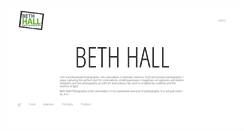 Desktop Screenshot of bethhallphotography.com
